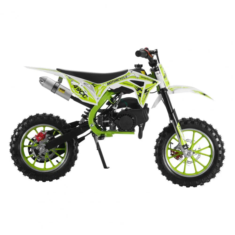 DailyNeeds™ FREE SHIPING 49cc 2-Stroke Kids Dirt Bike | Off-Road Mini Motorcycle for Ages 6–12
