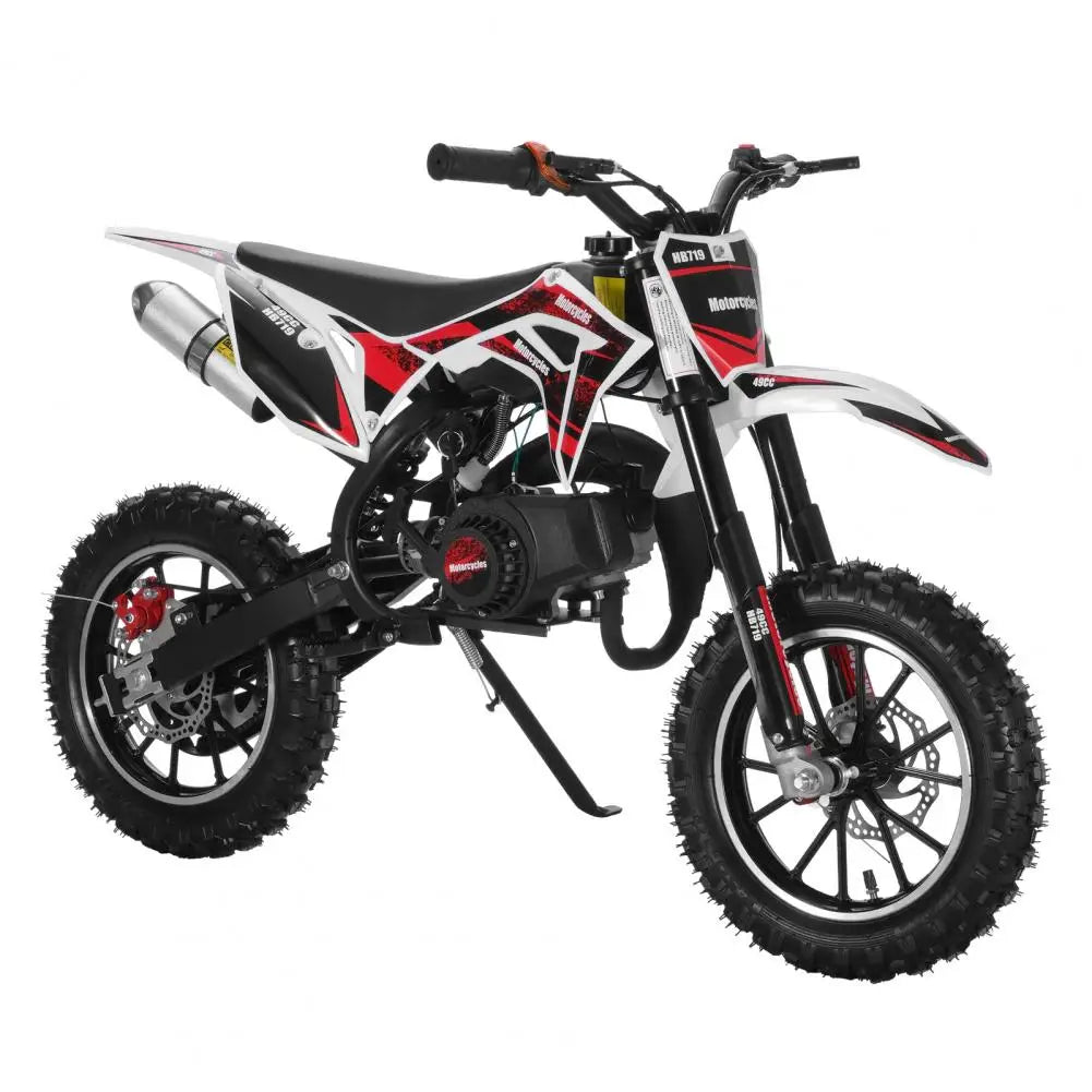 DailyNeeds™ FREE SHIPING 49cc 2-Stroke Kids Dirt Bike | Off-Road Mini Motorcycle for Ages 6–12