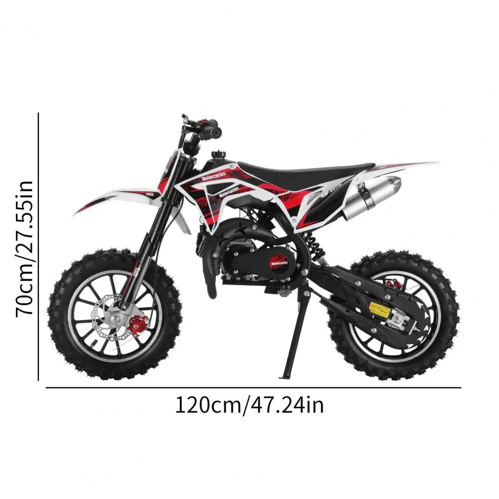 DailyNeeds™ FREE SHIPING 49cc 2-Stroke Kids Dirt Bike | Off-Road Mini Motorcycle for Ages 6–12