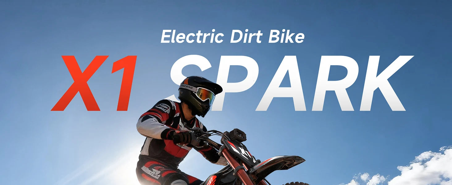 QRONGE X1 FREE SHIPING Spark Electric Dirt Bike for Teens Adults 4500W Peak Electric Motorcycle 60V 28.8Ah E-Dirt Bike 60 Mile Range E-Bike
